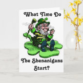 シャムロックに座るレプレチョン カード (黄色い花)