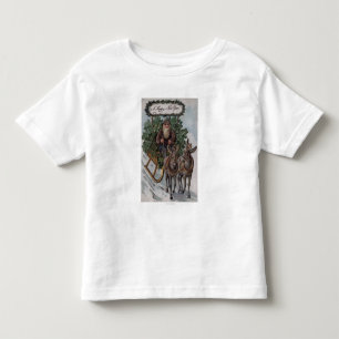シャムロックのそりを運転しているアイルランド人 トドラーTシャツ