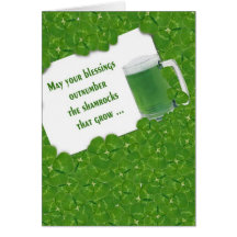 シャムロックのアイリッシュグリーンビール