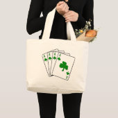 シャムロックのエース ラージトートバッグ (正面(商品))