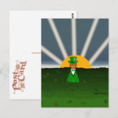 シャムロックのオーターとフィールドがピルを投げる ポストカード (正面/裏面)