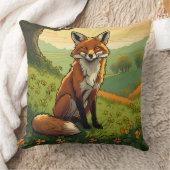 シャムロックのキツネ クッション (ブランケット)