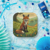 シャムロックのキツネ ペーパープレート (パーティー)