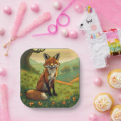 シャムロックのキツネ ペーパープレート (パーティー)