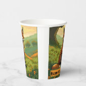 シャムロックのキツネ 紙コップ (右)