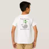 シャムロックのクジラの子供のTシャツ Tシャツ (裏面フル)