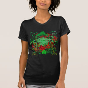 シャムロックのセントパトリックの渦巻形のな日 Tシャツ