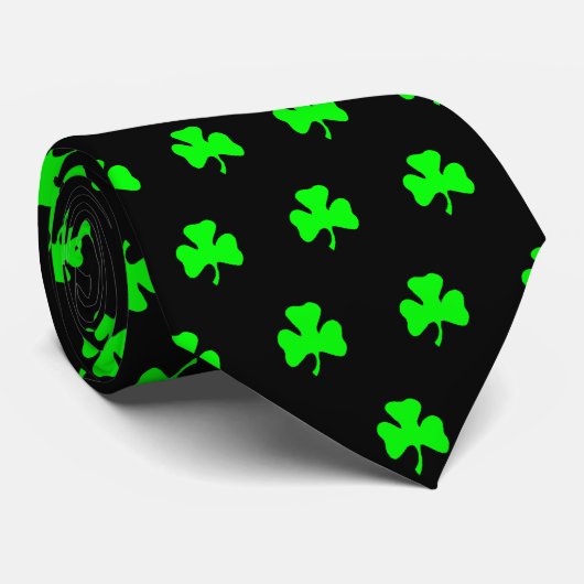 シャムロックのタイ ネクタイ (ロール)