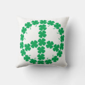 シャムロックのピースマーク クッション (裏面)