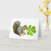 シャムロックのリスカード カード (黄色い花)