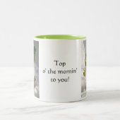 シャムロックのヴィンテージボトル ツートーンマグカップ (中央)