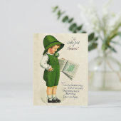 『シャムロックのヴィンテージ聖パトリックの日 ポストカード (スタンド正面)