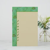 シャムロックの個人文房具 便箋 (スタンド正面)