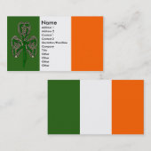 シャムロックの十字の結び目の名刺 名刺 (正面/裏面)