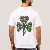 シャムロックの十字の結び目 Tシャツ (裏面)