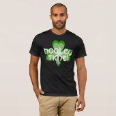 シャムロックの大きい「Hooleyの時間!」 基本的なTシャツの黒 Tシャツ (正面フル)