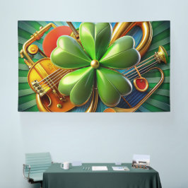 シャムロックの完璧な調和、ミュージカルを発見 横断幕