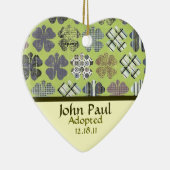 シャムロックの採用の発表のオーナメント セラミックオーナメント (右)