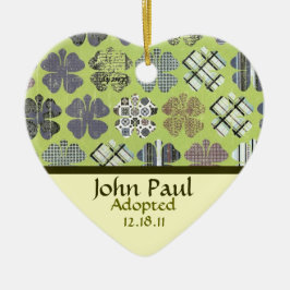 シャムロックの採用の発表のオーナメント セラミックオーナメント