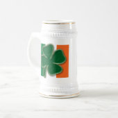 シャムロックの旗のマグ ビールジョッキ (正面左)