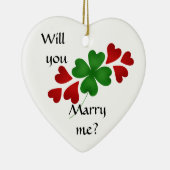 シャムロックの結婚の提案 セラミックオーナメント (右)