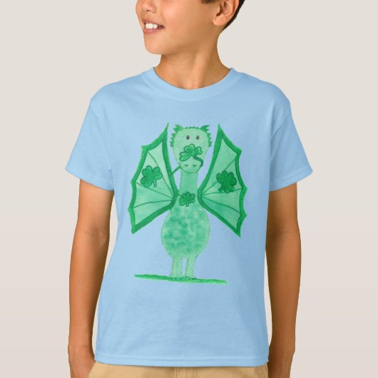 シャムロックの緑のドラゴン Tシャツ (正面)