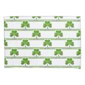 シャムロックの繰り返し枕ケース 枕カバー (正面)