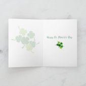 シャムロックの花びら各々について…アイリッシュ賛美ズ カード (内部)