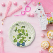 シャムロックの花束、セントパトリックの日 ペーパープレート (パーティー)