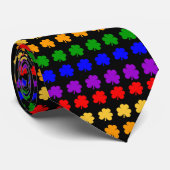 シャムロックの虹の首のタイ ネクタイ (ロール)