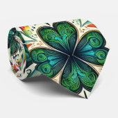 シャムロックの虹。セントパティの日 ネクタイ (ロール)