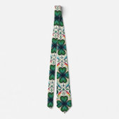 シャムロックの虹。セントパティの日 ネクタイ (裏面)