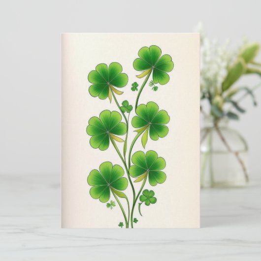 シャムロックの装飾 招待状 (スタンド正面)