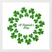 シャムロックの輪の窓が付いている ウィンドウサイン (シート)