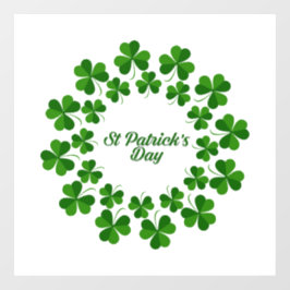 シャムロックの輪の窓が付いている ウィンドウサイン