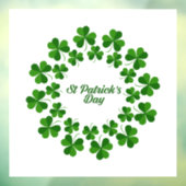 シャムロックの輪の窓が付いている ウィンドウサイン (シート3)