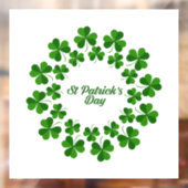 シャムロックの輪の窓が付いている ウィンドウサイン (シート2)