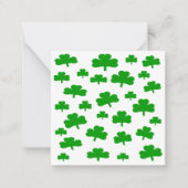 シャムロックの野のメモカード ノートカード (正面)