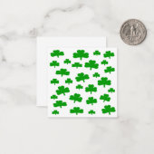 シャムロックの野のメモカード ノートカード (正面/裏面インサイチュ)