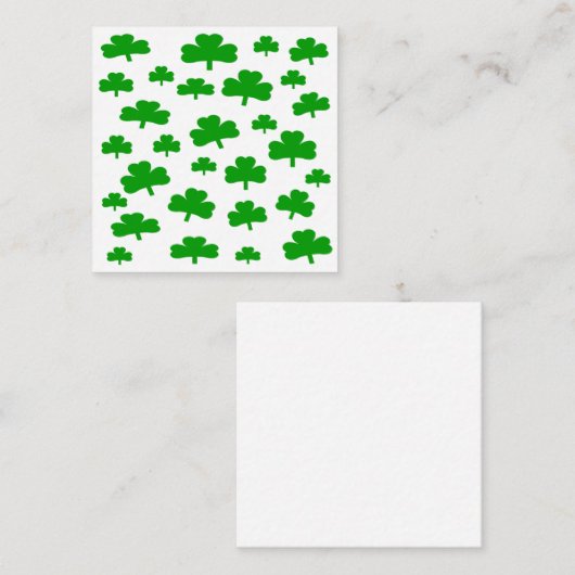 シャムロックの野のメモカード ノートカード (正面/裏面)