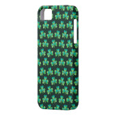 シャムロックの黒いiPhone SE/5/5Sのやっとそこに箱 Case-Mate iPhoneケース (裏面左)