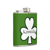 シャムロックのST PATRICKS DAYのアイルランドのパーソナライズなフラスコ フラスク (右)