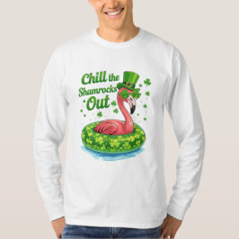 シャムロックをのんびりと。楽しい聖パトリックの日 Tシャツ