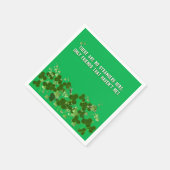 シャムロックを伴うアイルランド語の諺 スタンダードカクテルナプキン (角)