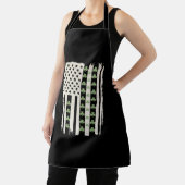 シャムロックを持つアメリカのSt patricks国旗 エプロン (インサイチュ)