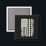 シャムロックを持つアメリカのSt patricks国旗 マグネット<br><div class="desc">シャムロックを持つアメリカのSt patricks day国旗</div>