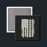 シャムロックを持つアメリカのSt patricks国旗 マグネット<br><div class="desc">シャムロックを持つアメリカのSt patricks day国旗</div>