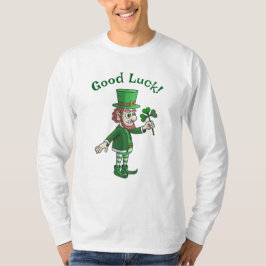 シャムロックを持つレプラコーン Tシャツ