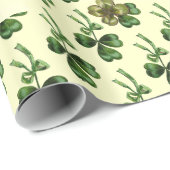 シャムロックを持つ聖パトリックの日月の女性 ラッピングペーパー (ロールコーナー)