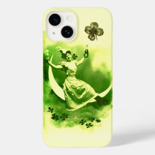 シャムロックを持つ聖パトリックの日月の女性 Case-Mate iPhone 14ケース